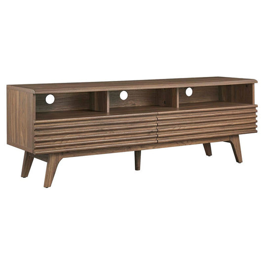 Modway Render Entertainment-Stands, 60 Inch, Walnut