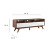 Transmit 60’ TV Stand - No Shipping Charges MDY-EEI-6231-WAL-WHI