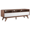 Modway Transmit Entertainment-Stands, 60 Inch, Walnut White