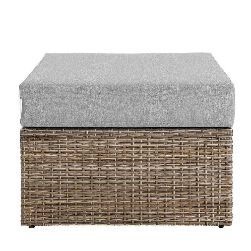 Convene Outdoor Patio Outdoor Patio Ottoman - No Shipping Charges MDY-EEI-6241-CAP-GRY