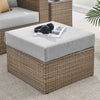 Convene Outdoor Patio Outdoor Patio Ottoman - No Shipping Charges MDY-EEI-6241-CAP-GRY