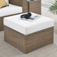 Convene Outdoor Patio Outdoor Patio Ottoman - No Shipping Charges MDY-EEI-6241-CAP-GRY