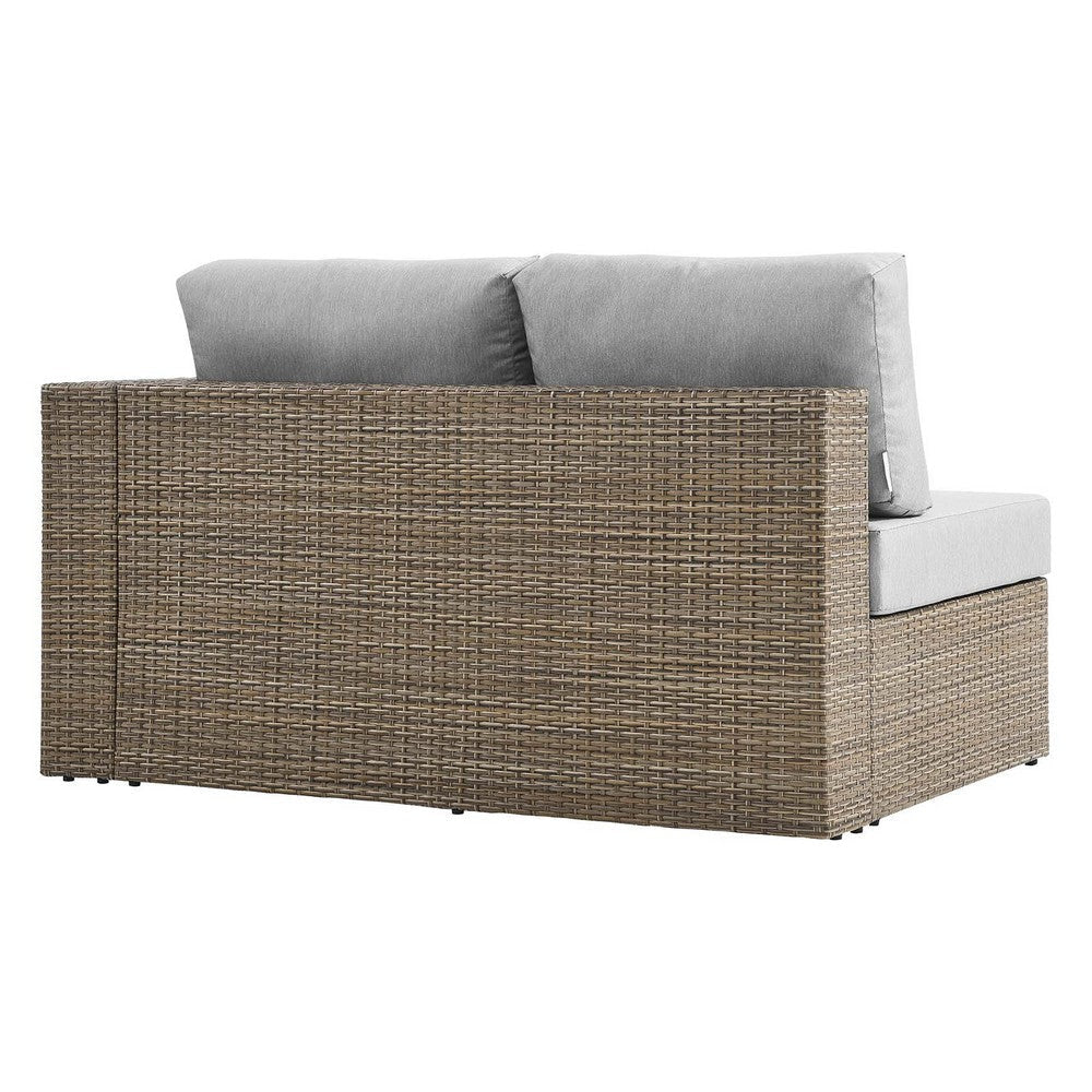 Convene Outdoor Patio Outdoor Patio Right-Arm Loveseat - No Shipping Charges MDY-EEI-6242-CAP-GRY