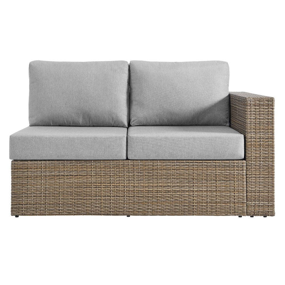 Convene Outdoor Patio Outdoor Patio Right-Arm Loveseat - No Shipping Charges MDY-EEI-6242-CAP-GRY