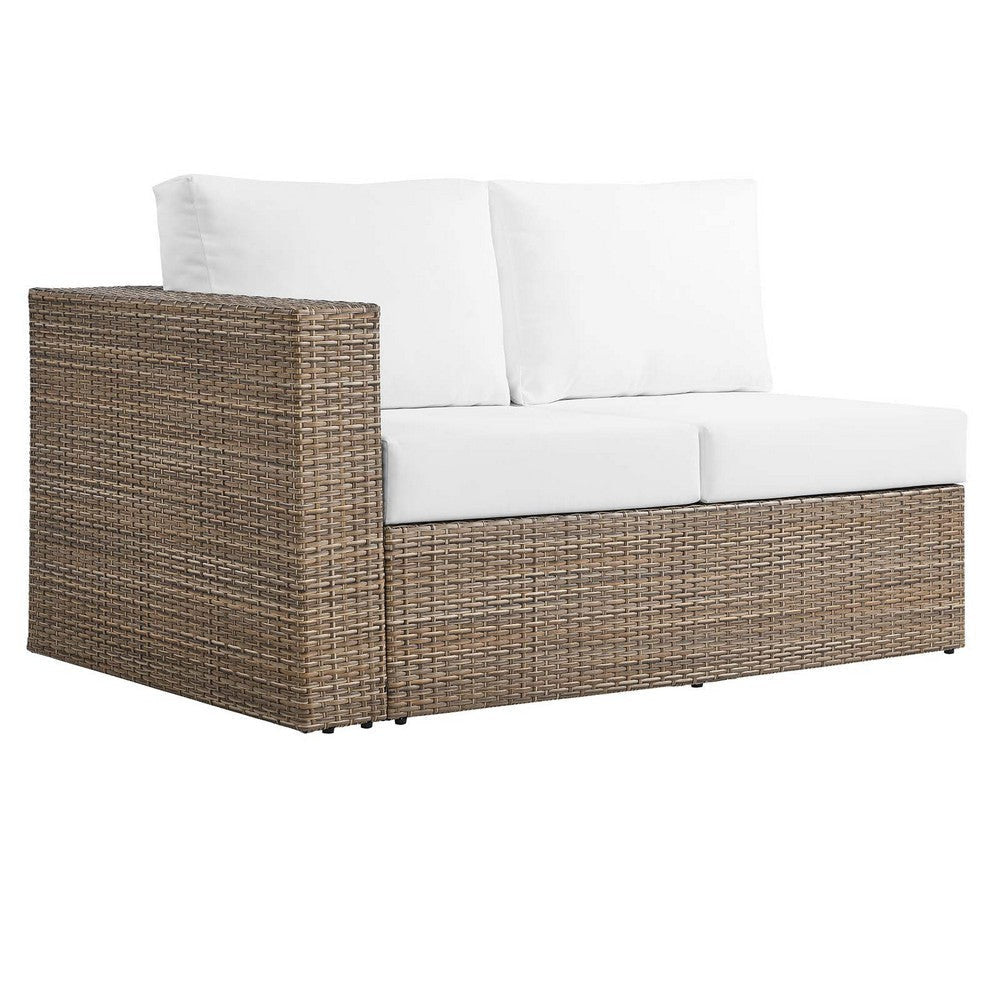 Convene Outdoor Patio Outdoor Patio Left-Arm Loveseat - No Shipping Charges MDY-EEI-6243-CAP-GRY