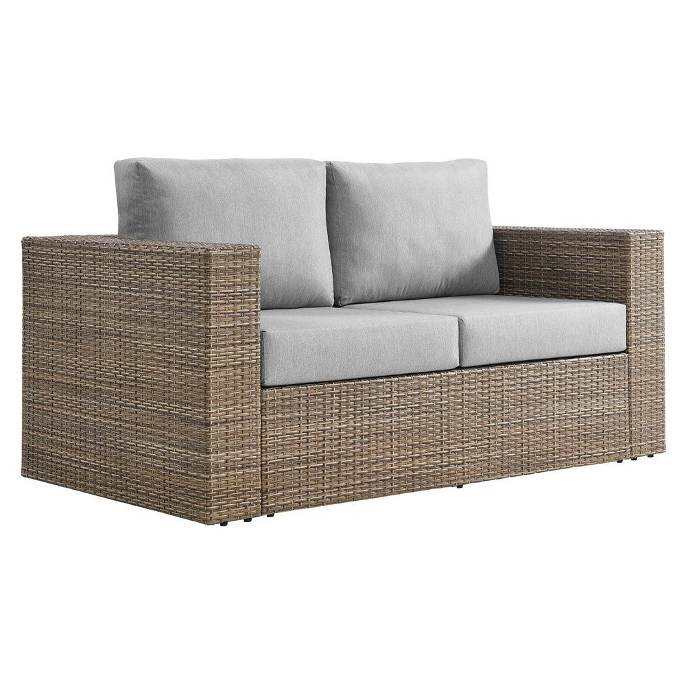 Convene Outdoor Patio Outdoor Patio Loveseat - No Shipping Charges MDY-EEI-6246-CAP-GRY