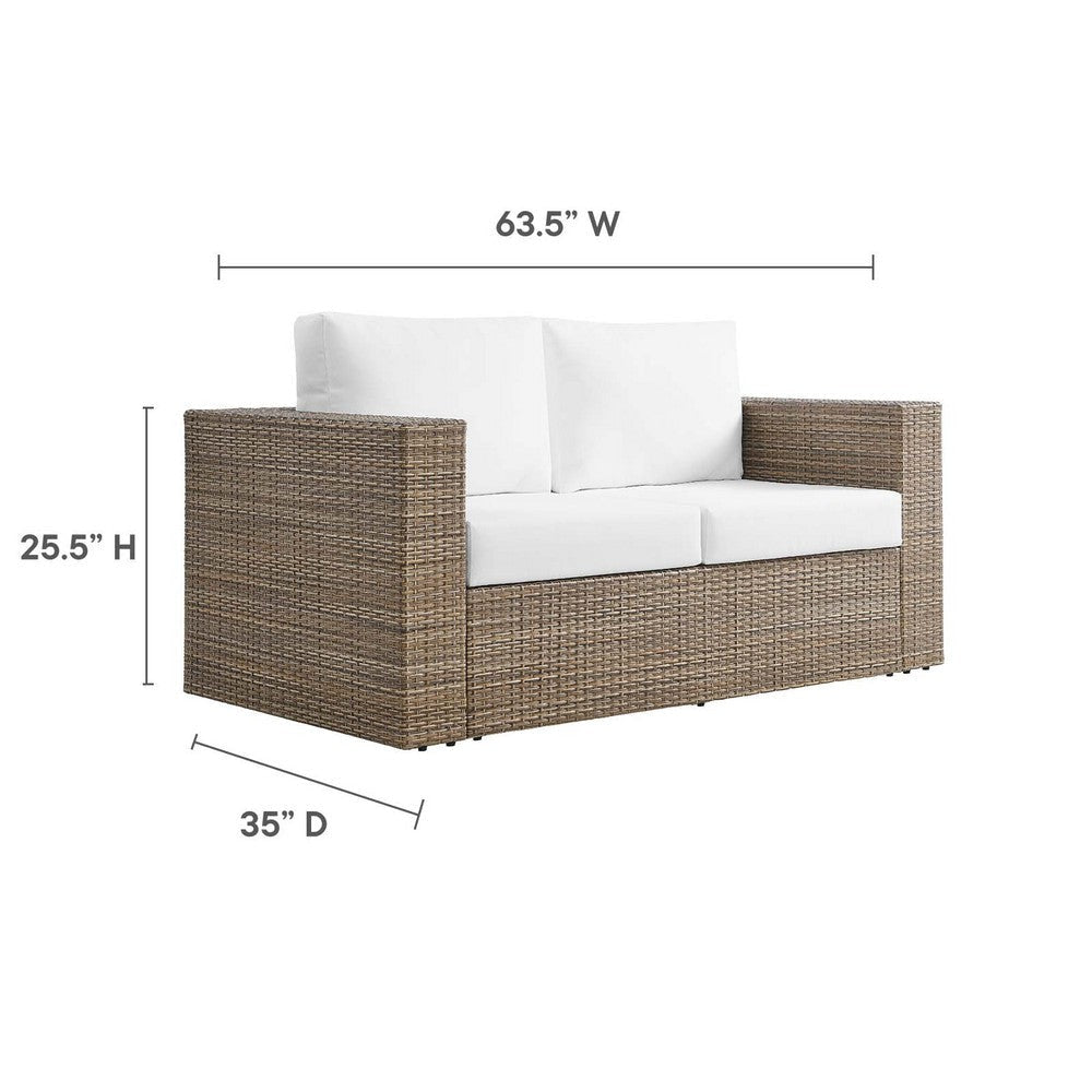 Convene Outdoor Patio Outdoor Patio Loveseat - No Shipping Charges MDY-EEI-6246-CAP-GRY