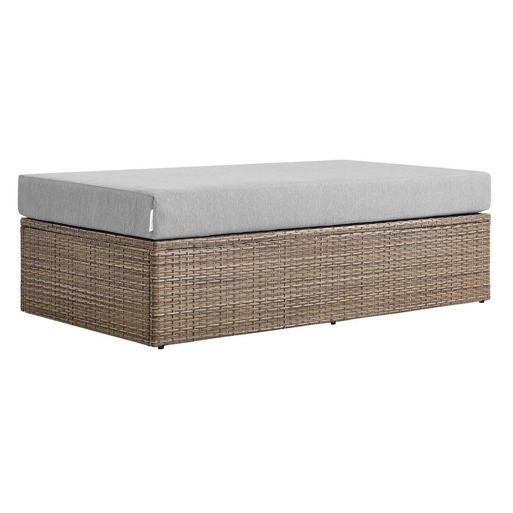 Convene Outdoor Patio Outdoor Patio Rectangle Ottoman - No Shipping Charges MDY-EEI-6248-CAP-GRY