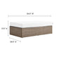 Modway Convene Outdoor Patio Outdoor Patio Rectangle Ottoman in Cappuccino White MDY-EEI-6248-CAP-WHI