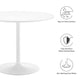 Modway EEI-6249-WHI-WHI Amuse 40’’ Dining Table White White MDY-EEI-6249-WHI-WHI