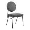 Modway Craft Fabric Upholstered Side Dining Chair in Black Charcoal