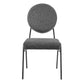 Craft Upholstered Fabric Dining Side Chairs - No Shipping Charges MDY-EEI-6253-BLK-CHA