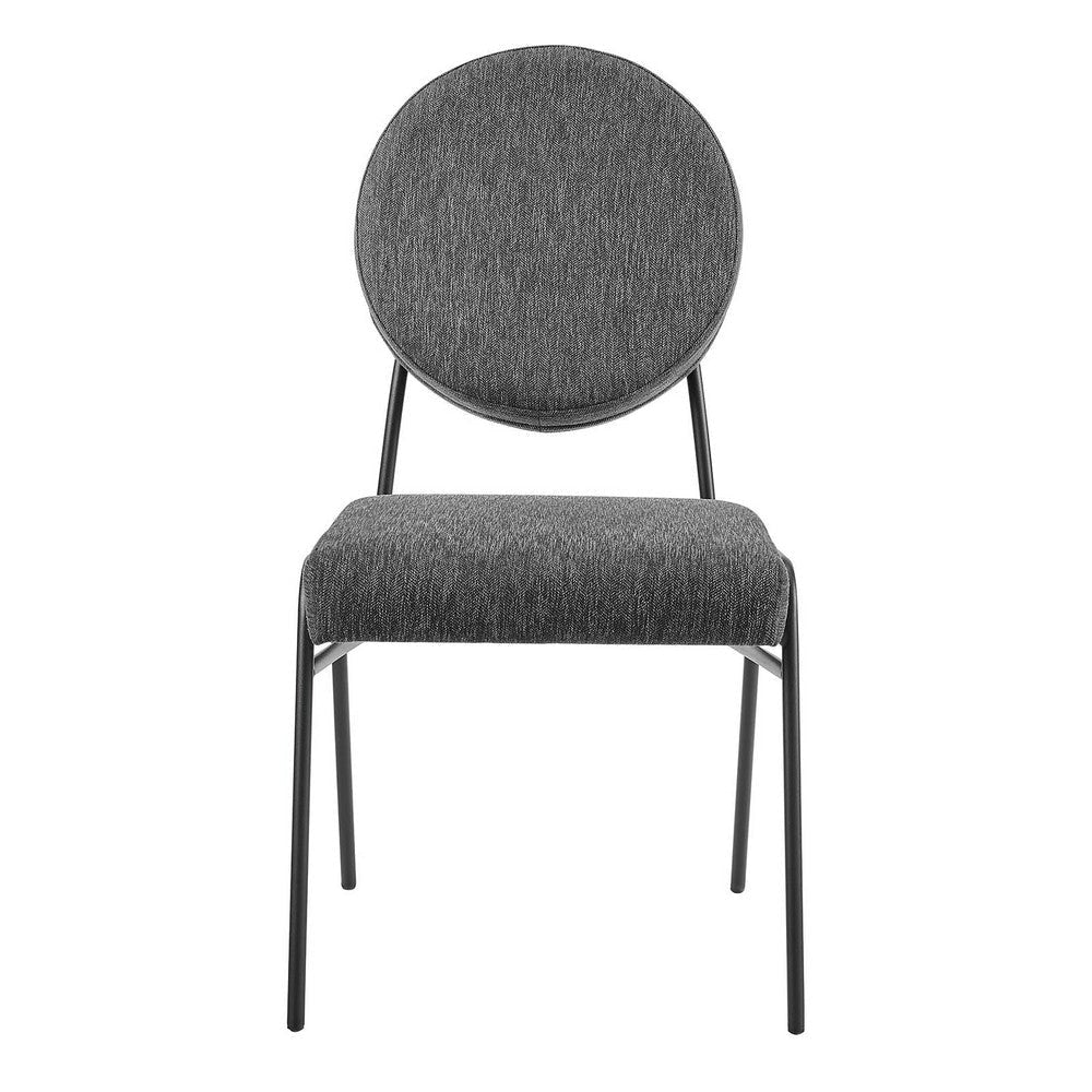 Craft Upholstered Fabric Dining Side Chairs - No Shipping Charges MDY-EEI-6253-BLK-CHA