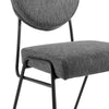 Craft Upholstered Fabric Dining Side Chairs - No Shipping Charges MDY-EEI-6253-BLK-CHA