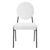 Modway Craft Fabric Upholstered Side Dining Chair in Black White MDY-EEI-6253-BLK-WHI