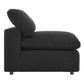 Modway Commix Modular Sofa Armless Chair Black Boucle MDY-EEI-6257-BLK