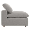 Modway Commix Modular Sofa Armless Chair Light Gray Boucle MDY-EEI-6257-LGR