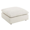 Modway Modular Sofa Commix Down Filled Overstuffed Boucle Fabric Ottoman Ivory MDY-EEI-6258-IVO