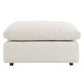 Modway Modular Sofa Commix Down Filled Overstuffed Boucle Fabric Ottoman Ivory MDY-EEI-6258-IVO