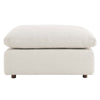 Modway Modular Sofa Commix Down Filled Overstuffed Boucle Fabric Ottoman Ivory MDY-EEI-6258-IVO