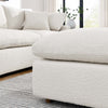 Modway Modular Sofa Commix Down Filled Overstuffed Boucle Fabric Ottoman Ivory MDY-EEI-6258-IVO