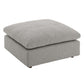 Modway Modular Sofa Commix Down Filled Overstuffed Boucle Fabric Ottoman Light Gray MDY-EEI-6258-LGR