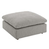 Modway Modular Sofa Commix Down Filled Overstuffed Boucle Fabric Ottoman Light Gray MDY-EEI-6258-LGR