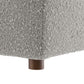 Modway Modular Sofa Commix Down Filled Overstuffed Boucle Fabric Ottoman Light Gray MDY-EEI-6258-LGR