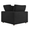 Commix Down Filled Overstuffed Boucle Fabric Corner Chair - No Shipping Charges MDY-EEI-6259-BLK