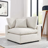 Modway Commix Modular Sofa Corner Chair Ivory Boucle MDY-EEI-6259-IVO