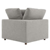 Modway Commix Modular Sofa Corner Chair Light Gray Boucle MDY-EEI-6259-LGR