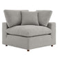 Modway Commix Modular Sofa Corner Chair Light Gray Boucle MDY-EEI-6259-LGR