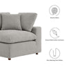 Modway Commix Modular Sofa Corner Chair Light Gray Boucle MDY-EEI-6259-LGR