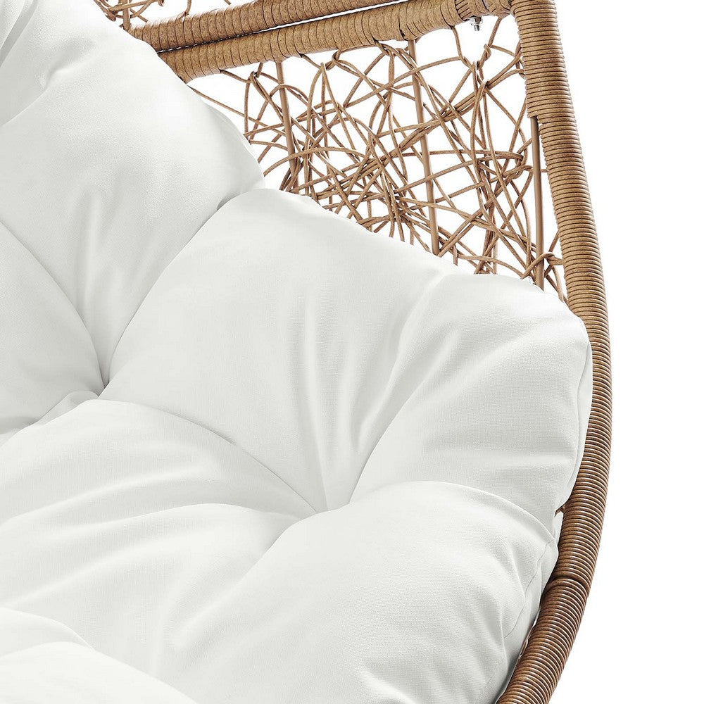 Modway Commix Patio-Lounge-Chairs Cappuccino White MDY-EEI-6262-CAP-WHI