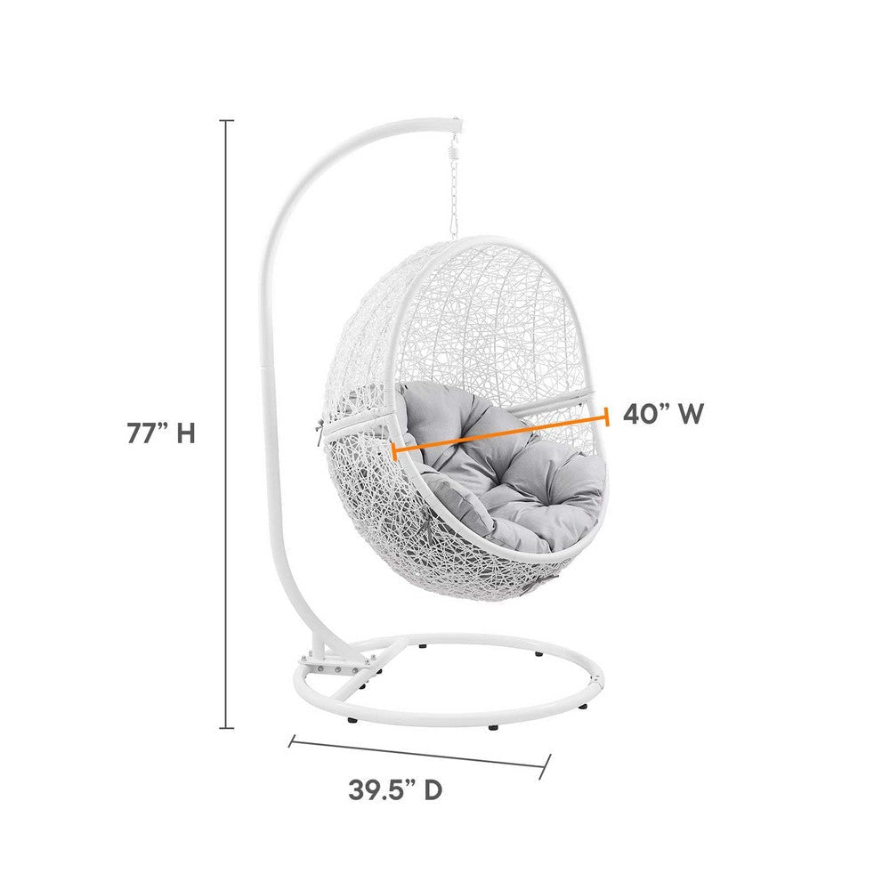 Modway Commix Patio-Lounge-Chairs White Gray MDY-EEI-6262-WHI-GRY