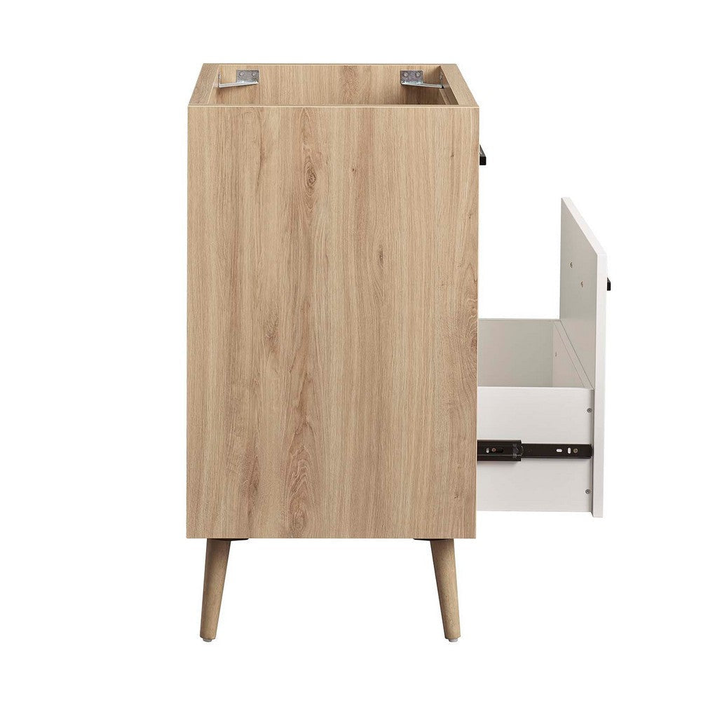 Maverick 24’ Bathroom Vanity Cabinet - Sink Basin Not Included - No Shipping Charges MDY-EEI-6266-OAK-WHI