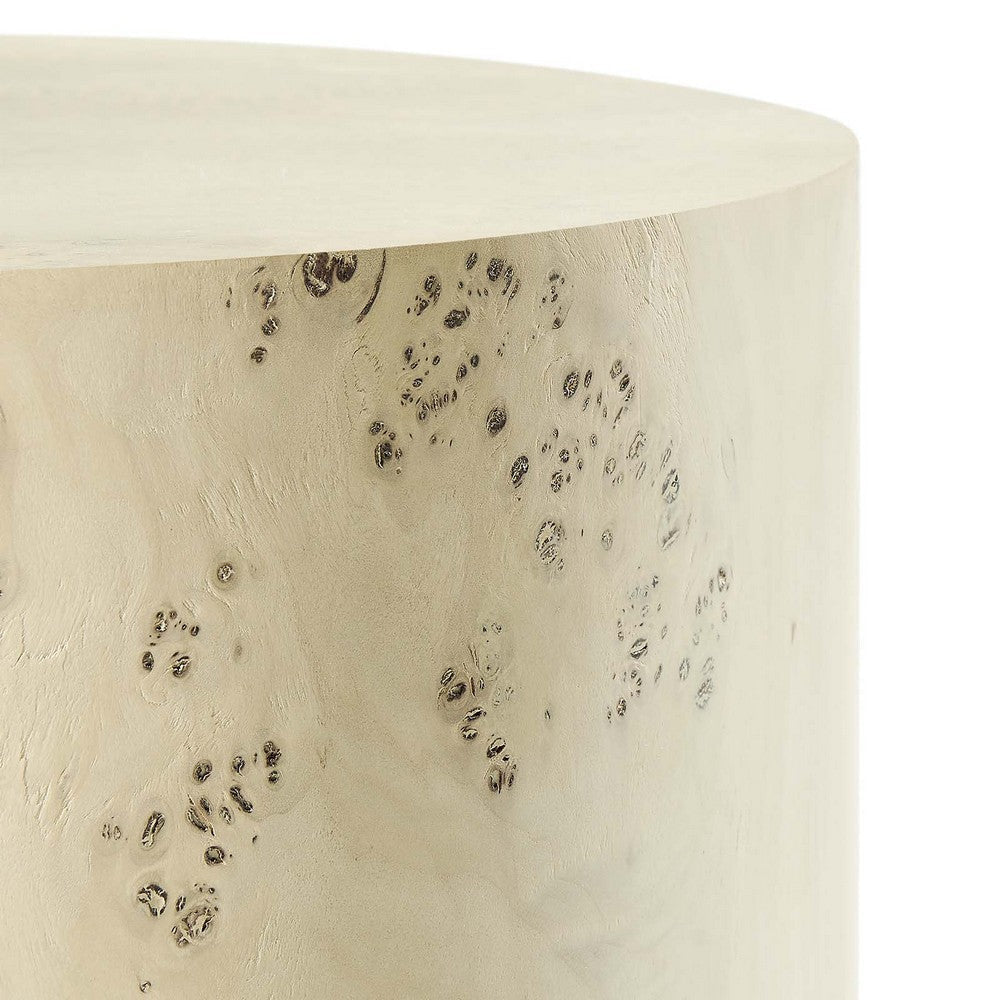 Cosmos 16’ Round Burl Wood Side Table - No Shipping Charges MDY-EEI-6271-BLB