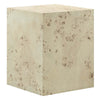 Modway Cosmos 16" Square Wood Side, Accent, End Table, Bleached Burl