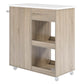 Culinary Kitchen Cart With Towel Bar - No Shipping Charges MDY-EEI-6275-OAK-WHI