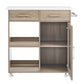 Culinary Kitchen Cart With Towel Bar - No Shipping Charges MDY-EEI-6275-CHA-NAT