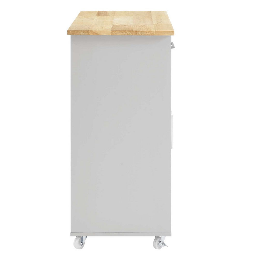 Modway Cuisine Kitchen-carts Light Gray Natural MDY-EEI-6276-LGR-NAT