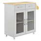 Modway Cuisine Kitchen-carts, Light Gray Natural