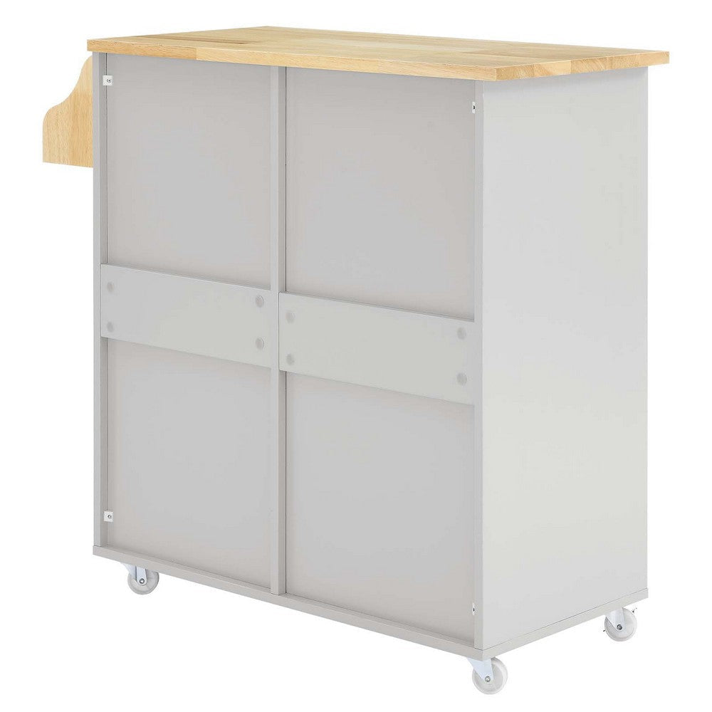 Cuisine Kitchen Cart - No Shipping Charges MDY-EEI-6276-CHA-NAT