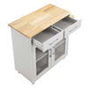 Cuisine Kitchen Cart - No Shipping Charges MDY-EEI-6276-CHA-NAT