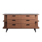 Langston Open Display Storage Sideboard - No Shipping Charges MDY-EEI-6281-WAL-GRY