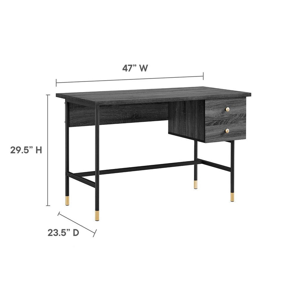 Nexus Office Desk - No Shipping Charges MDY-EEI-6284-BLK-CHA