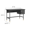 Nexus Office Desk - No Shipping Charges MDY-EEI-6284-BLK-CHA