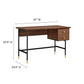 Modway Nexus Wood Grain Office Desk in Black Walnut with Two Drawers MDY-EEI-6284-BLK-WAL