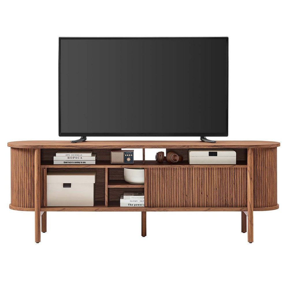 Cadence 71’ TV Stand - No Shipping Charges MDY-EEI-6310-OAK