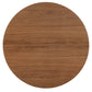 Modway Pursuit 40’’ Round Mid-Century Modern Pedestal Dining Table in Walnut Gold MDY-EEI-6313-WAL-GLD